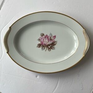 Noritake pink rose small platter 9x12 Rosetta